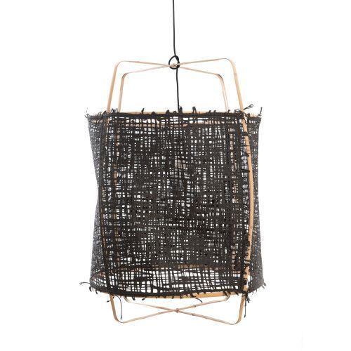 Ay Illuminate Suspension Z2 blond bambou carton noir ø67x100cm