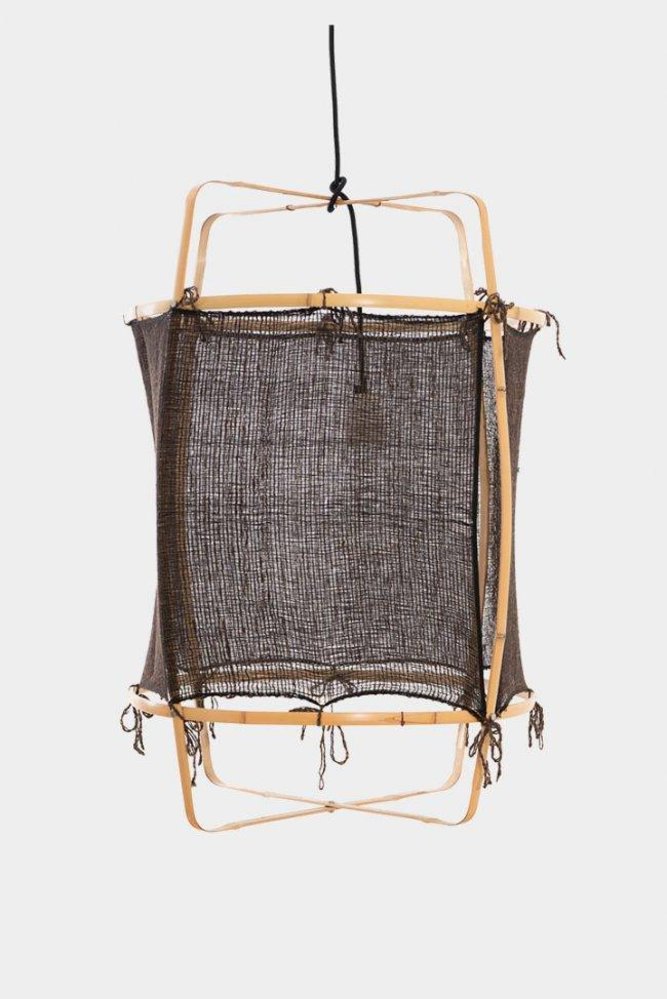 Ay Illuminate Hänglampa Z2 bambu blond svart kashmir ø67x100cm Ay Illuminate Hänglampa Z2 bambu blond svart kashmir ø67x100cm