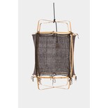 Ay Illuminate Hængelampe Z2 bambus blond sort kashmir ø67x100cm Ay Illuminate Hængelampe Z2 bambus blond sort kashmir ø67x100cm