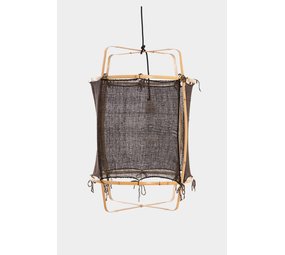 Ay Illuminate Hanging lamp Z2 bamboo blond black cashmere ø67x100cm Ay Illuminate Hanging lamp Z2 bamboo blond black cashmere ø67x100cm