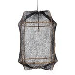 Ay Illuminate Lámpara colgante Z2 sisal rubio negro ø67x100cm Ay Illuminate Lámpara colgante Z2 sisal rubio negro ø67x100cm