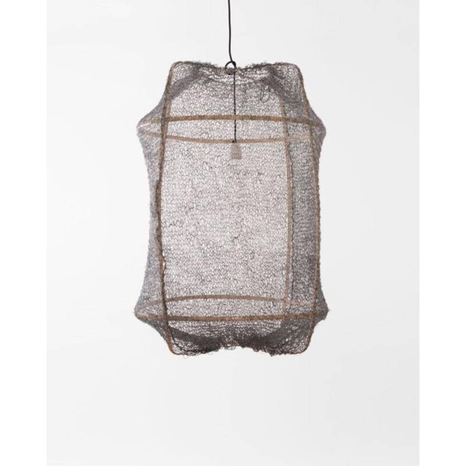 Ay Illuminate Suspension Z2 blond filet de sisal gris ø67x100cm