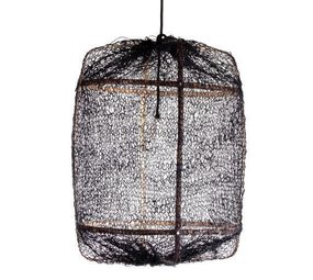 Ay Illuminate Hänglampa Z5 svart sisal netto ø42x57cm