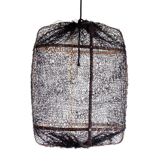 Ay Illuminate Suspension Z5 filet de sisal noir ø42x57cm