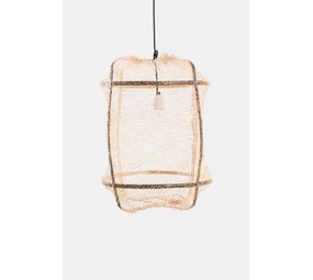 Ay Illuminate Hengelampe Z5 svart sisal netto te klut ø42x57cm