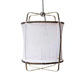 Ay Illuminate Lampada a sospensione Z5 in cotone bianco ø42x57cm
