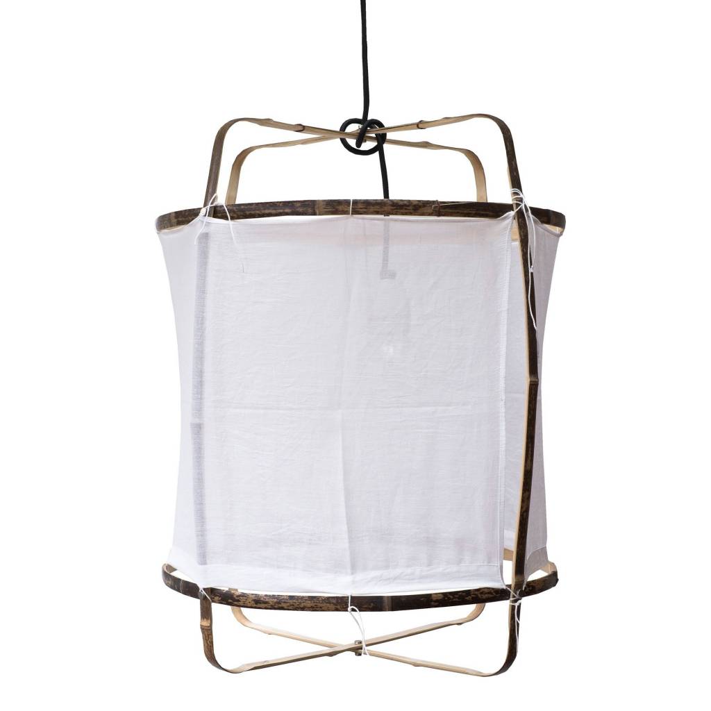 Ay Illuminate Suspension Z5 en coton blanc ø42x57cm