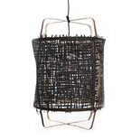 Ay Illuminate Suspension Z11 en bambou carton noir ø48,5x72,5cm Ay Illuminate Suspension Z11 en bambou carton noir ø48,5x72,5cm