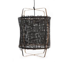 Ay Illuminate Lámpara colgante Z11 bambú negro cartón ø48,5x72,5cm Ay Illuminate Lámpara colgante Z11 bambú negro cartón ø48,5x72,5cm