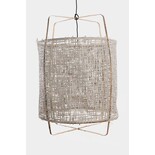 Ay Illuminate Suspension Z11 en bambou gris carton ø48,5x72,5cm Ay Illuminate Suspension Z11 en bambou gris carton ø48,5x72,5cm