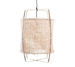 Ay Illuminate Lampada a sospensione Z11 bambù naturale in cartone ø48,5x72,5cm