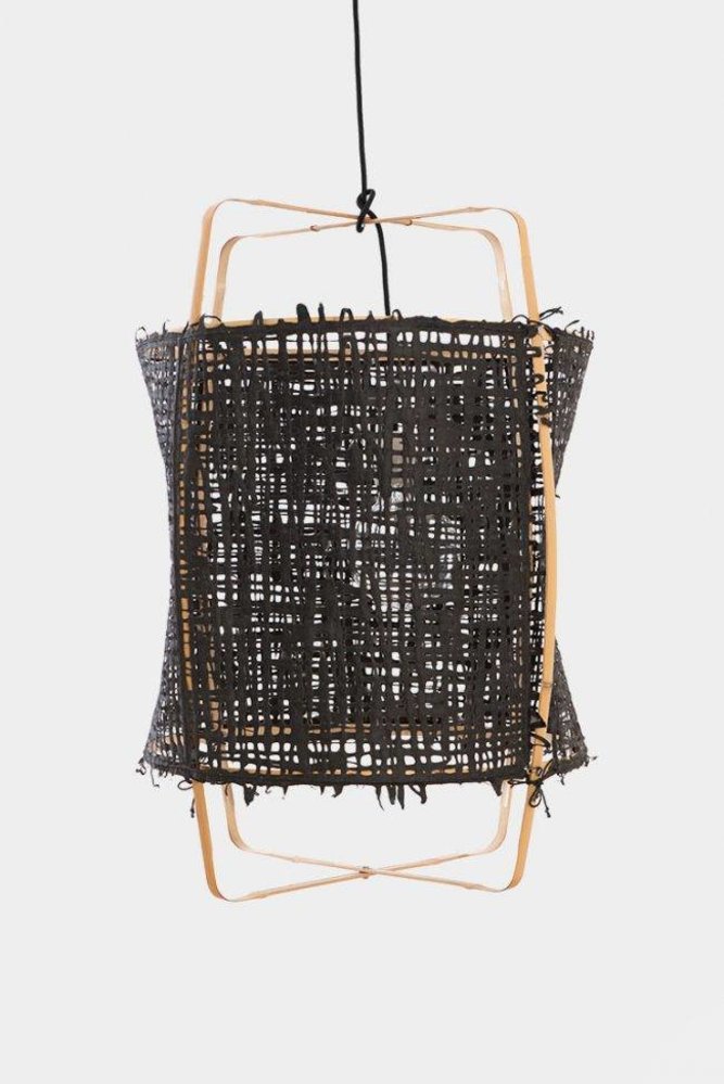 Ay Illuminate Hängeleuchte Z22 blond Bambus schwarz Karton ø48,5x72,5cm Ay Illuminate Hängeleuchte Z22 blond Bambus schwarz Karton ø48,5x72,5cm