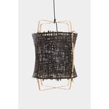 Ay Illuminate Suspension Z22 blond en bambou noir carton ø48,5x72,5cm
