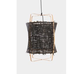 Ay Illuminate Hængelampe Z22 blond bambus sort karton ø48,5x72,5cm
