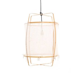 Ay Illuminate Hengelampe Z22 blond hvit kashmir ø48,5x72,5cm