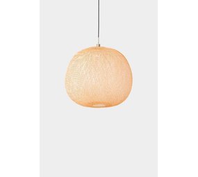 Ay Illuminate Lámpara colgante mediana de bambú color ciruela ø55cm Ay Illuminate Lámpara colgante mediana de bambú color ciruela ø55cm