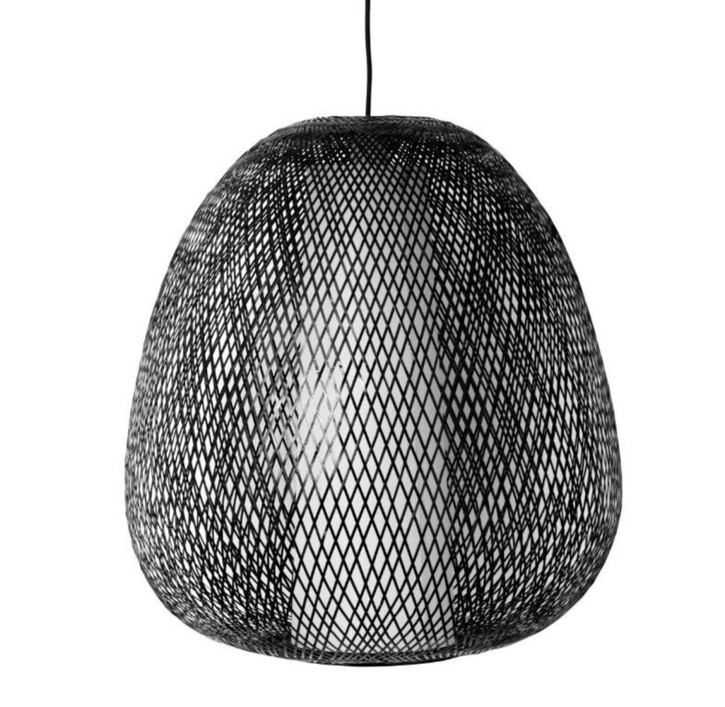 Ay Illuminate Hanging lamp Twiggy Egg brown bamboo ø60cm