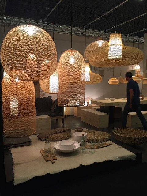 Ay Illuminate Hanging lamp Cap small bamboo ø38cm