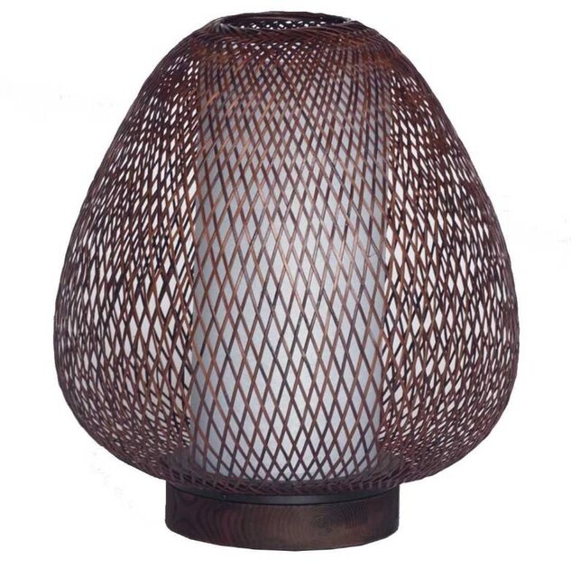Ay Illuminate Lámpara de mesa Twiggy Egg marrón bambú ø30cm