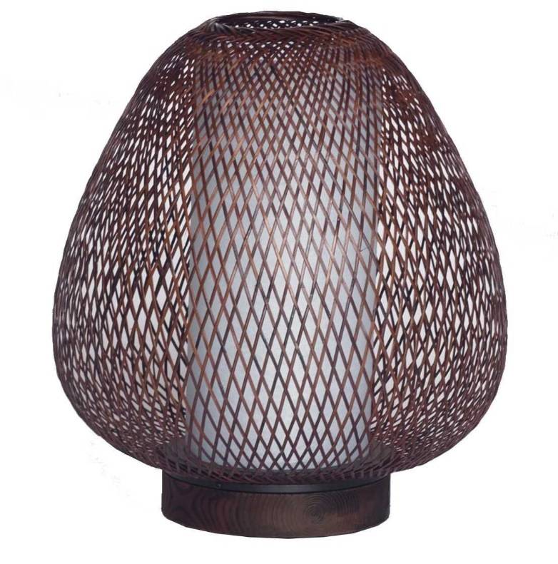 Ay Illuminate Tischleuchte Twiggy Egg braun Bambus ø30cm