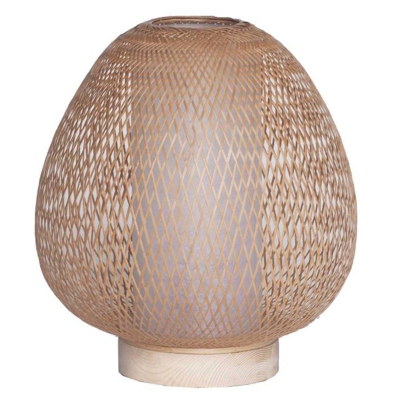 Ay Illuminate Tischleuchte Twiggy Egg natur Bambus ø30cm