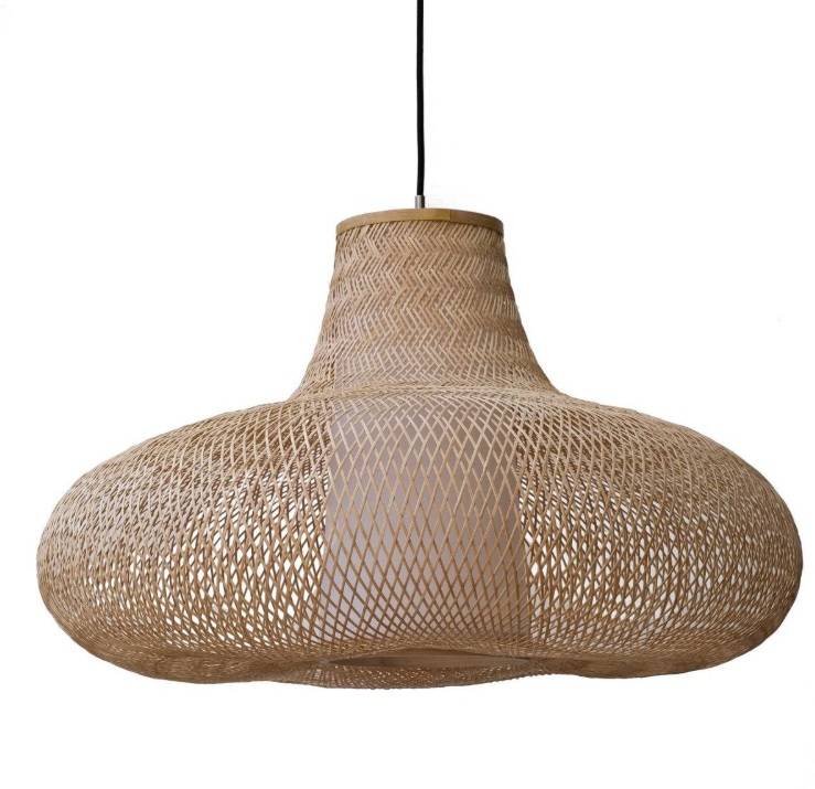 Ay Illuminate Suspension May en bambou naturel ø95cm