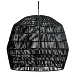 Ay Illuminate Hanglamp Nama 2 zwart rotan ø58cm Ay Illuminate Hanglamp Nama 2 zwart rotan ø58cm
