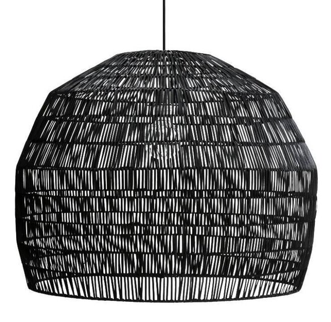 Ay Illuminate Hanging lamp Nama 3 black rattan ø72cm Ay Illuminate Hanging lamp Nama 3 black rattan ø72cm
