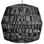 Ay Illuminate Hanging lamp Nama 4 black rattan ø72cm