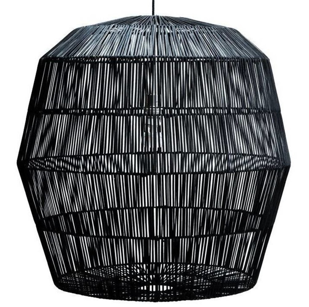 Ay Illuminate Hängelampe Nama 5 schwarzes Rattan ø78cm