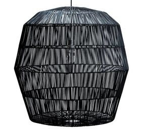 Ay Illuminate Lámpara de suspensión Nama 5 ratán negro ø78cm Ay Illuminate Lámpara de suspensión Nama 5 ratán negro ø78cm