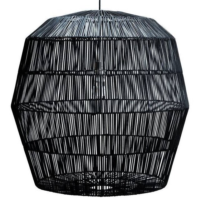 Ay Illuminate Hanging lamp Nama 5 black rattan ø78cm Ay Illuminate Hanging lamp Nama 5 black rattan ø78cm