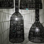 Ay Illuminate Lámpara colgante Umut 2 ratán negro ø30cm Ay Illuminate Lámpara colgante Umut 2 ratán negro ø30cm