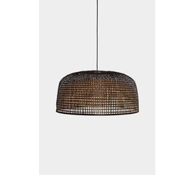 Ay Illuminate Lámpara colgante Doppio Grid bambú oscuro ø80cm Ay Illuminate Lámpara colgante Doppio Grid bambú oscuro ø80cm