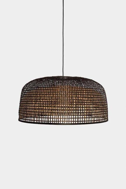 Ay Illuminate Hængelampe Doppio Grid mørk bambus ø80cm