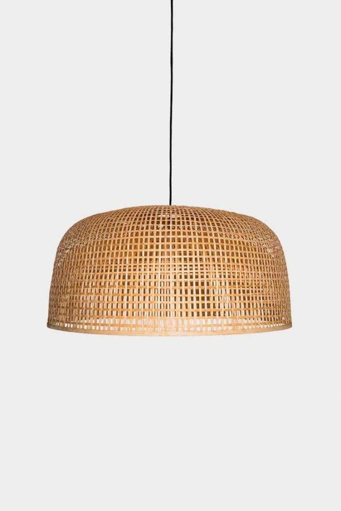 Ay Illuminate Hængelampe Doppio Grid naturlige bambus ø80cm Ay Illuminate Hængelampe Doppio Grid naturlige bambus ø80cm
