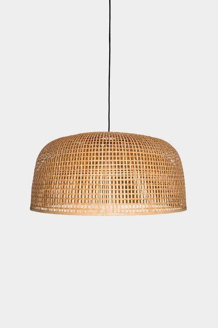 Ay Illuminate Hängelampe Doppio Grid natürlicher Bambus ø80cm