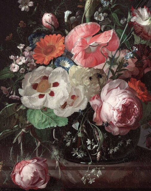 KEK Amsterdam Wallpaper Panel Goldene Zeitalter Blumen