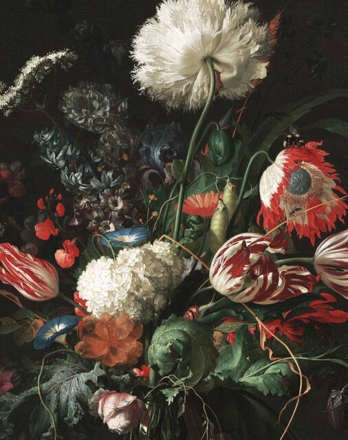 KEK Amsterdam Panel de papel tapiz Golden Age Flowers