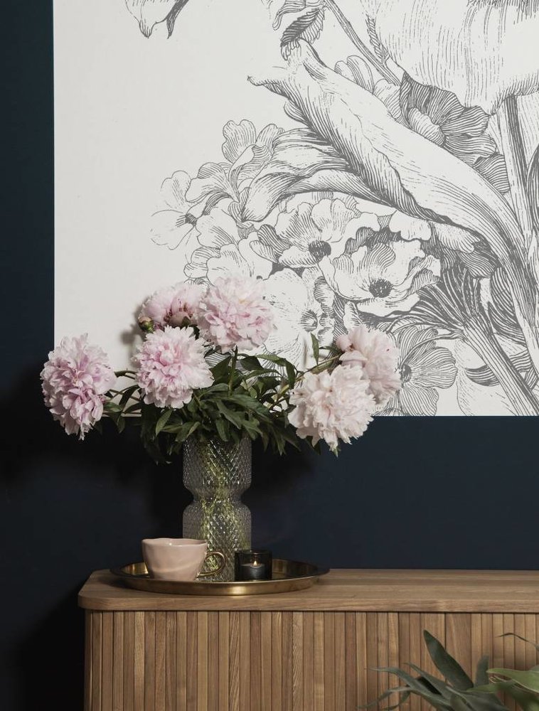 KEK Amsterdam Wallpaper-Panel Gravierte Blumen KEK Amsterdam Wallpaper-Panel Gravierte Blumen
