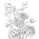 KEK Amsterdam Behangpaneel Engraved Flowers KEK Amsterdam Behangpaneel Engraved Flowers