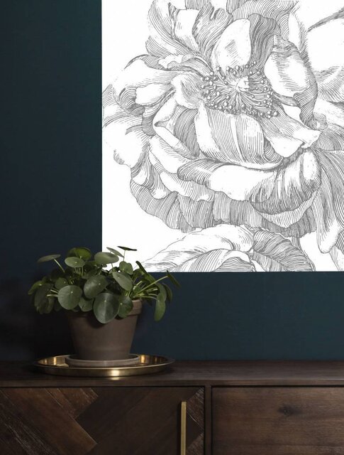 KEK Amsterdam Behangpaneel Engraved Flowers