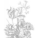 KEK Amsterdam Behangpaneel Engraved Flowers KEK Amsterdam Behangpaneel Engraved Flowers
