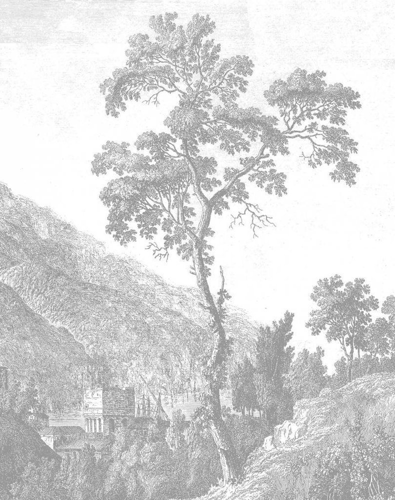 KEK Amsterdam Panneau de papier peint Arbre gravé