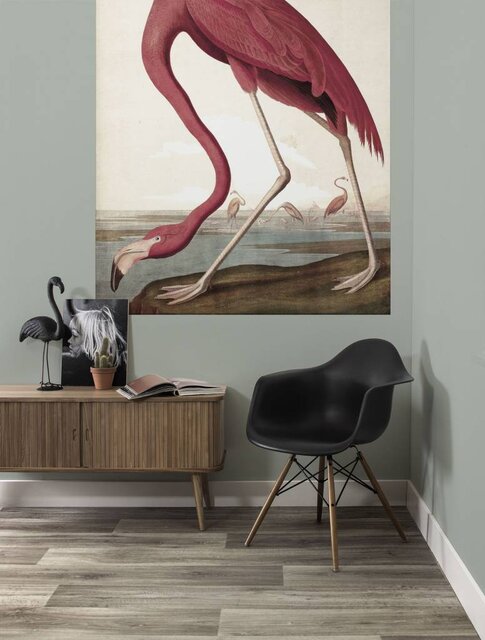 KEK Amsterdam Bakgrundspanel Flamingo