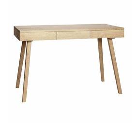 Hubsch Scrivania in legno con 3 cassetti
