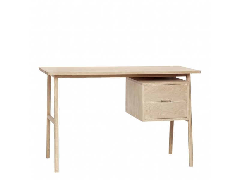 Hubsch Wooden Desk With 2 Drawers Living And Co