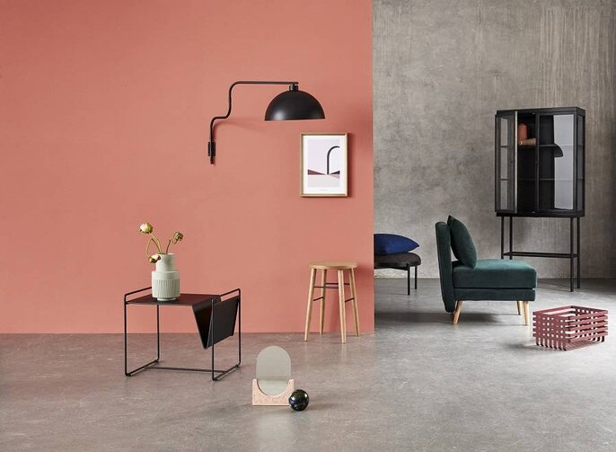 Hubsch Pouf noir