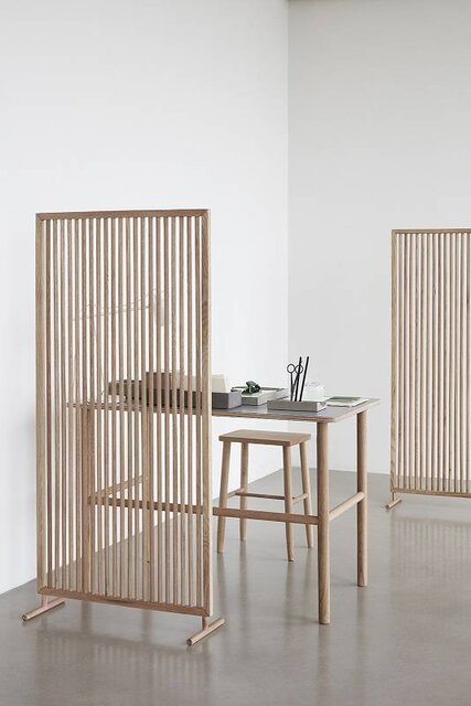 Hubsch Pantalla de madera de roble Hubsch Pantalla de madera de roble