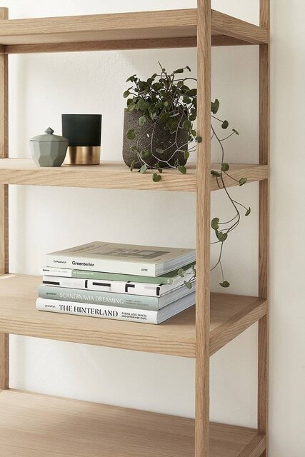 Hubsch Storage cabinet wood with 6 shelves